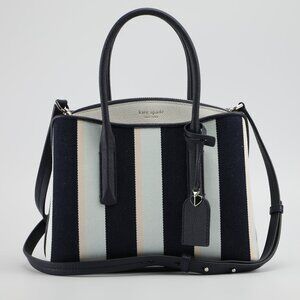Kate Spade Margaux Canvas Stripe Mediium Satchel